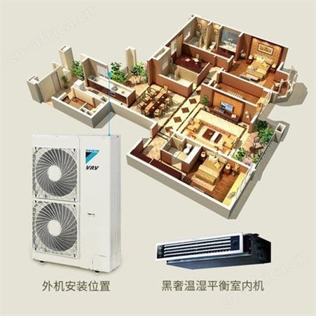 大金空调一拖七8匹别墅客餐厅厨房卫浴变频VRV多联机