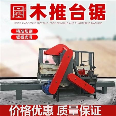 大型圆木推台锯多功能木工机械开料锯精密原木开板锯小型圆盘锯