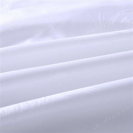 酒店布草三四件套棉 宾馆床上用品 60支提花羽毛花被套 床单套件