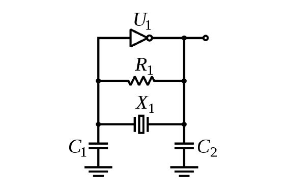 无源晶振电路中两端电阻/电容起什么作用？