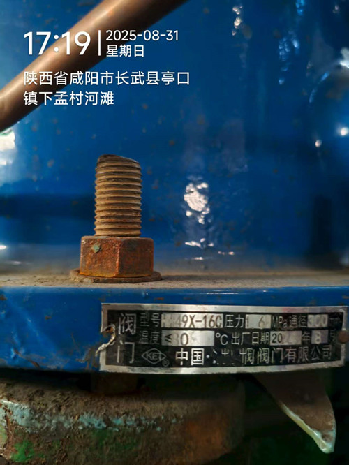 HH48/49X微阻缓闭蝶式止回阀局部现场照